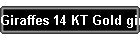 Giraffes 14 KT Gold giraffe